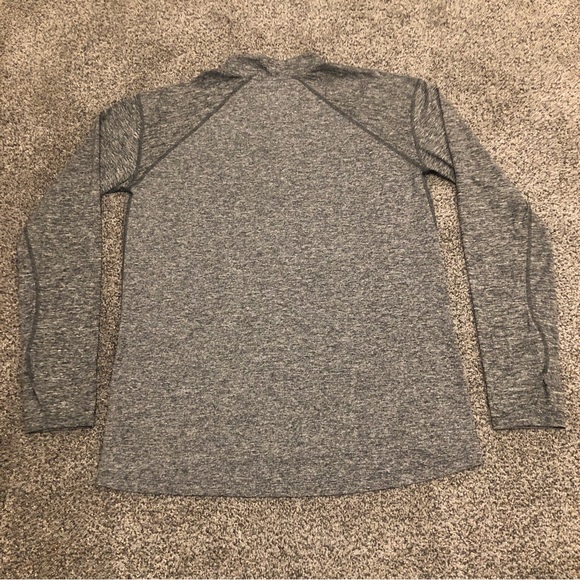 Nike Shirt Mens Large Gray Long Sleeve 1/4 Zip Basketball DriFit - Picture 6 of 9